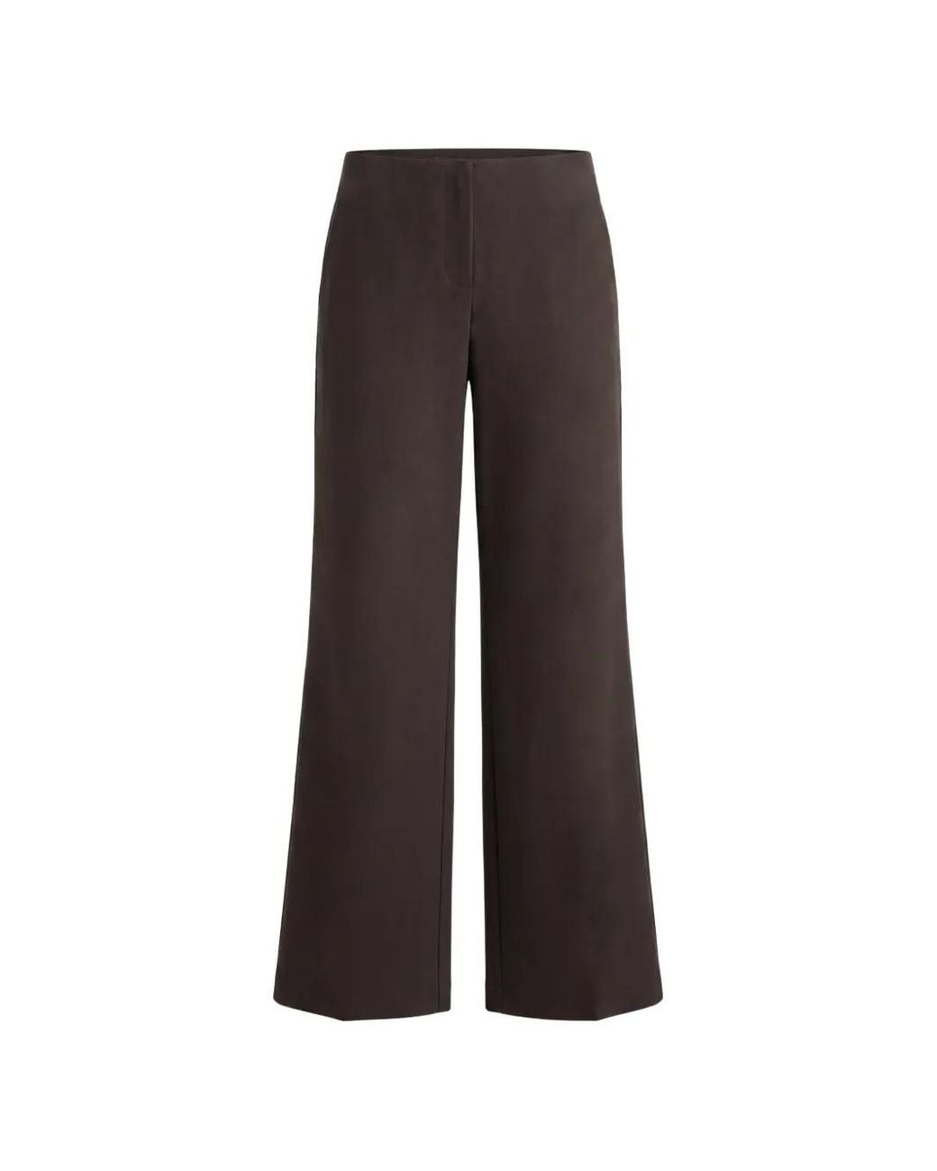 Reformation Brown Vida Low-Rise Trousers