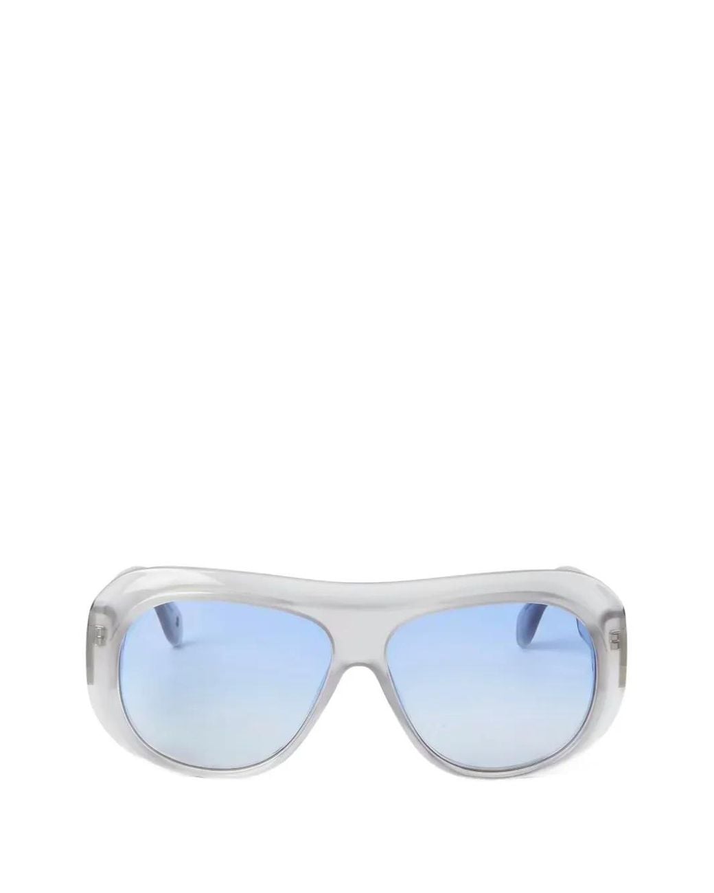 Palm Angels Blue Elfin Gradient-Lens Pilot-Frame Sunglasses