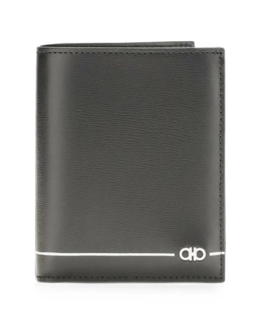 Ferragamo Gray Gancini Credit Card Holder for men
