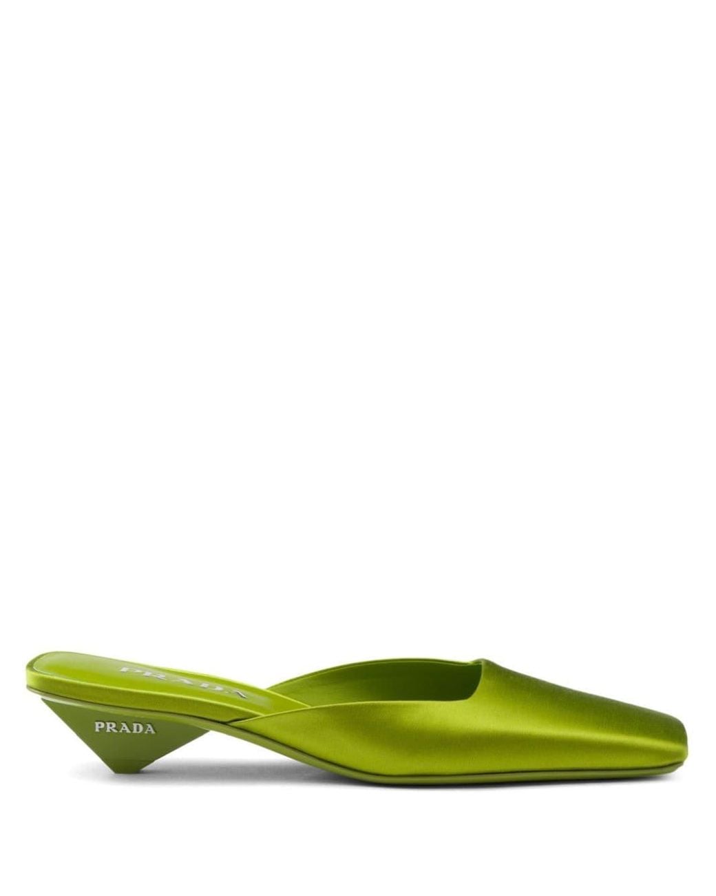 prada-green-Square-toe-Satin-
