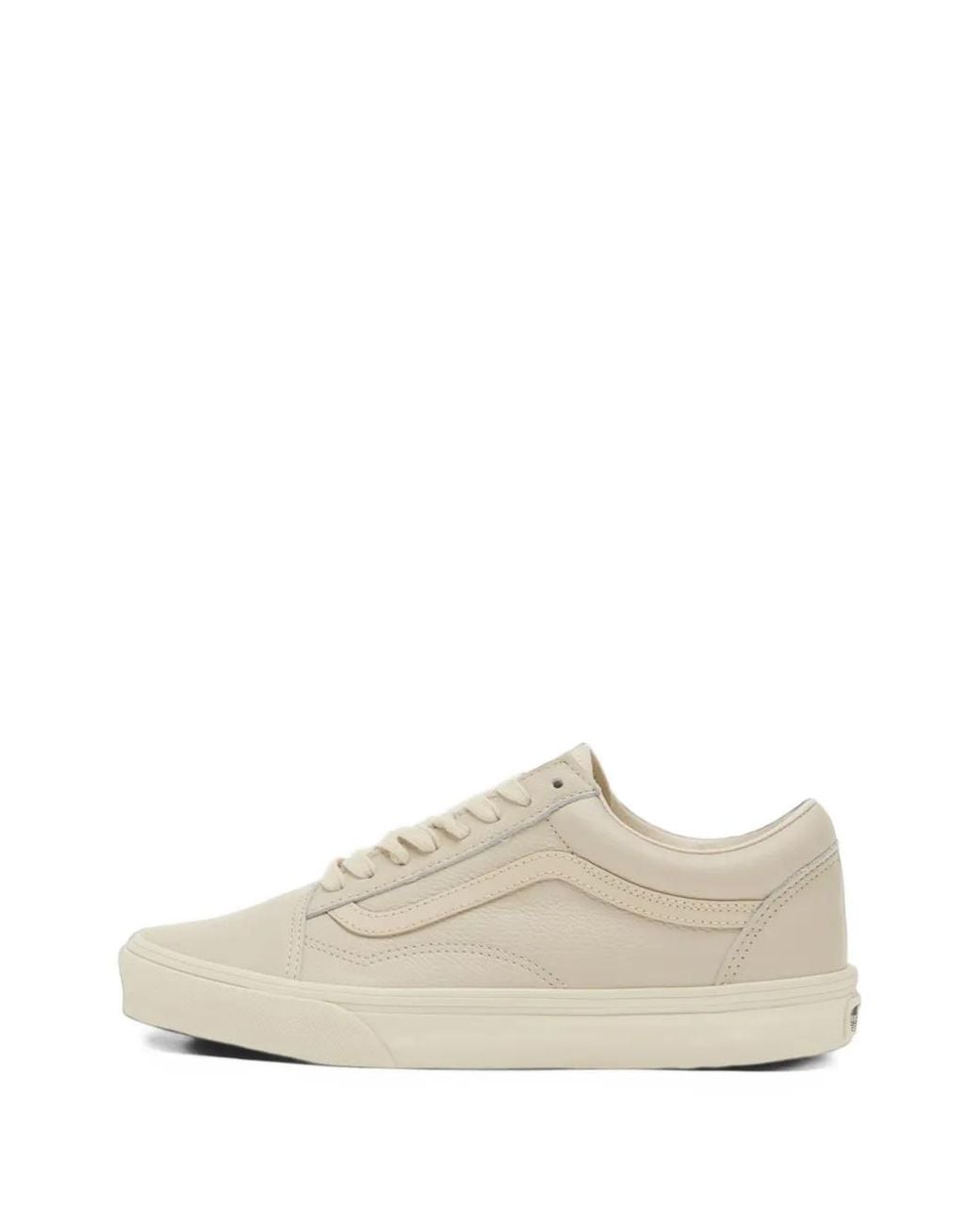 Vans White Old Skool Leather Sneakers