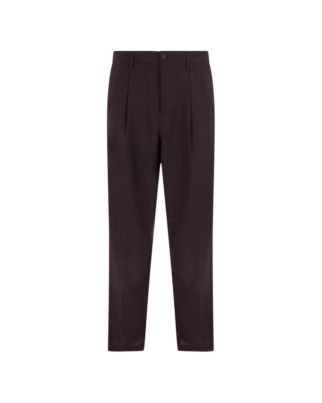 Department 5 Blue Pleat-Detail Trousers for men