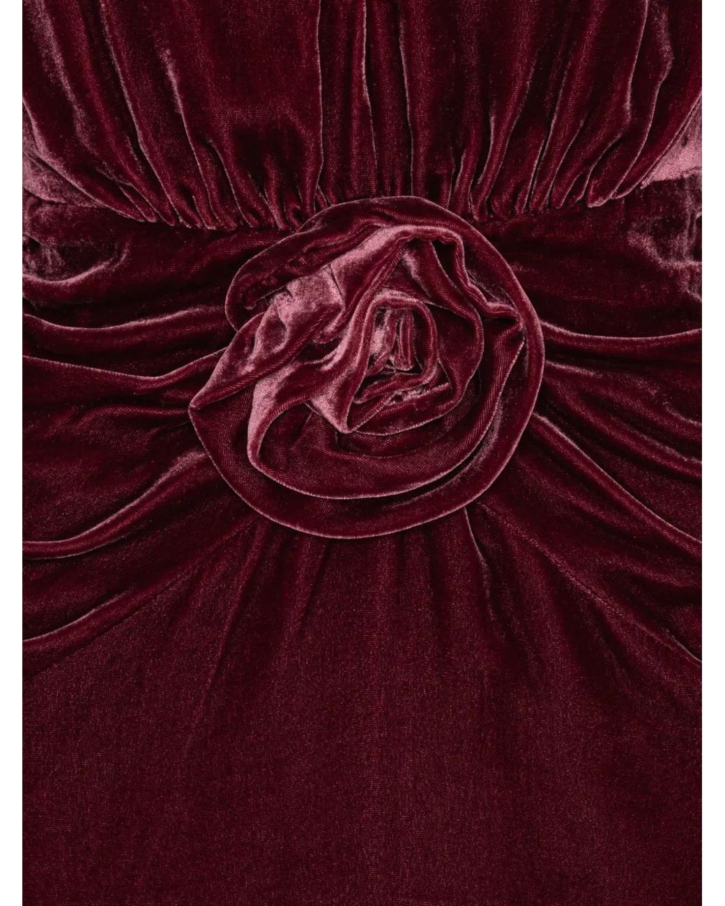 ROTATE BIRGER CHRISTENSEN Purple Silk Velvet Mini Dress