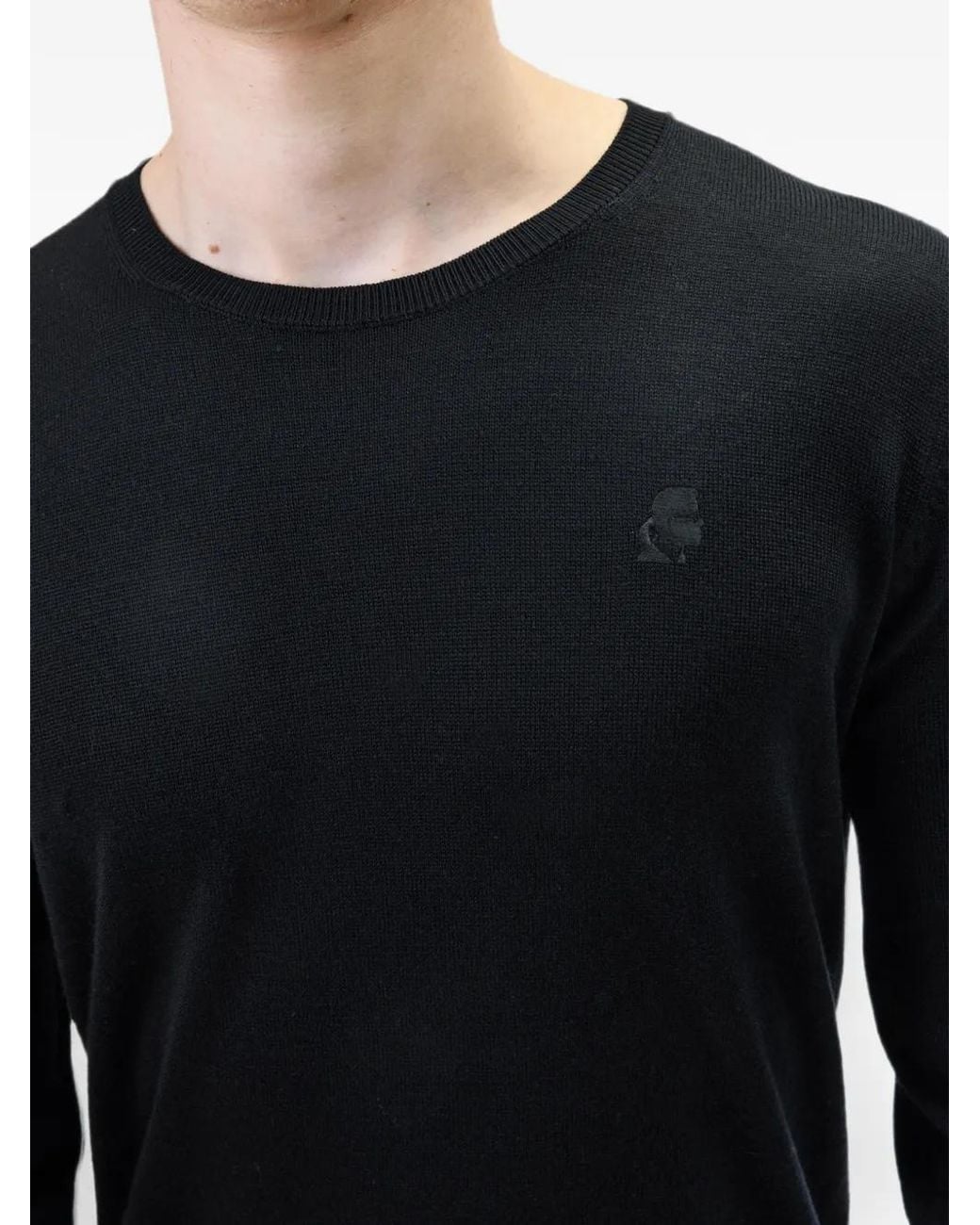 Pull Brodé Karl Lagerfeld pour homme en coloris Black