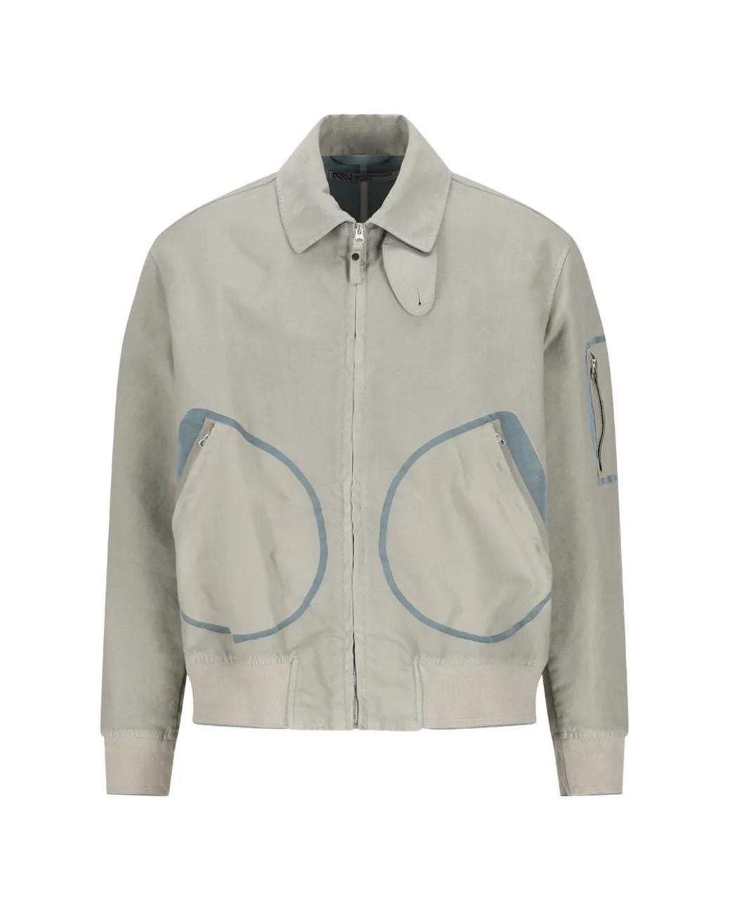Chaqueta Bómber Con Cuello De Polo Massimo Osti Studio de hombre de color Gray