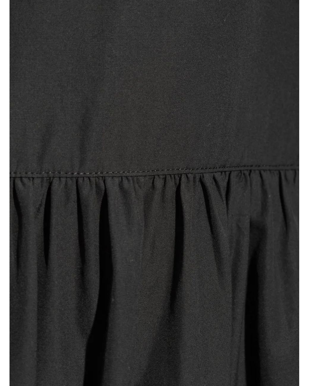 Rag & Bone Black Saige Poplin-Texture Cotton Dress