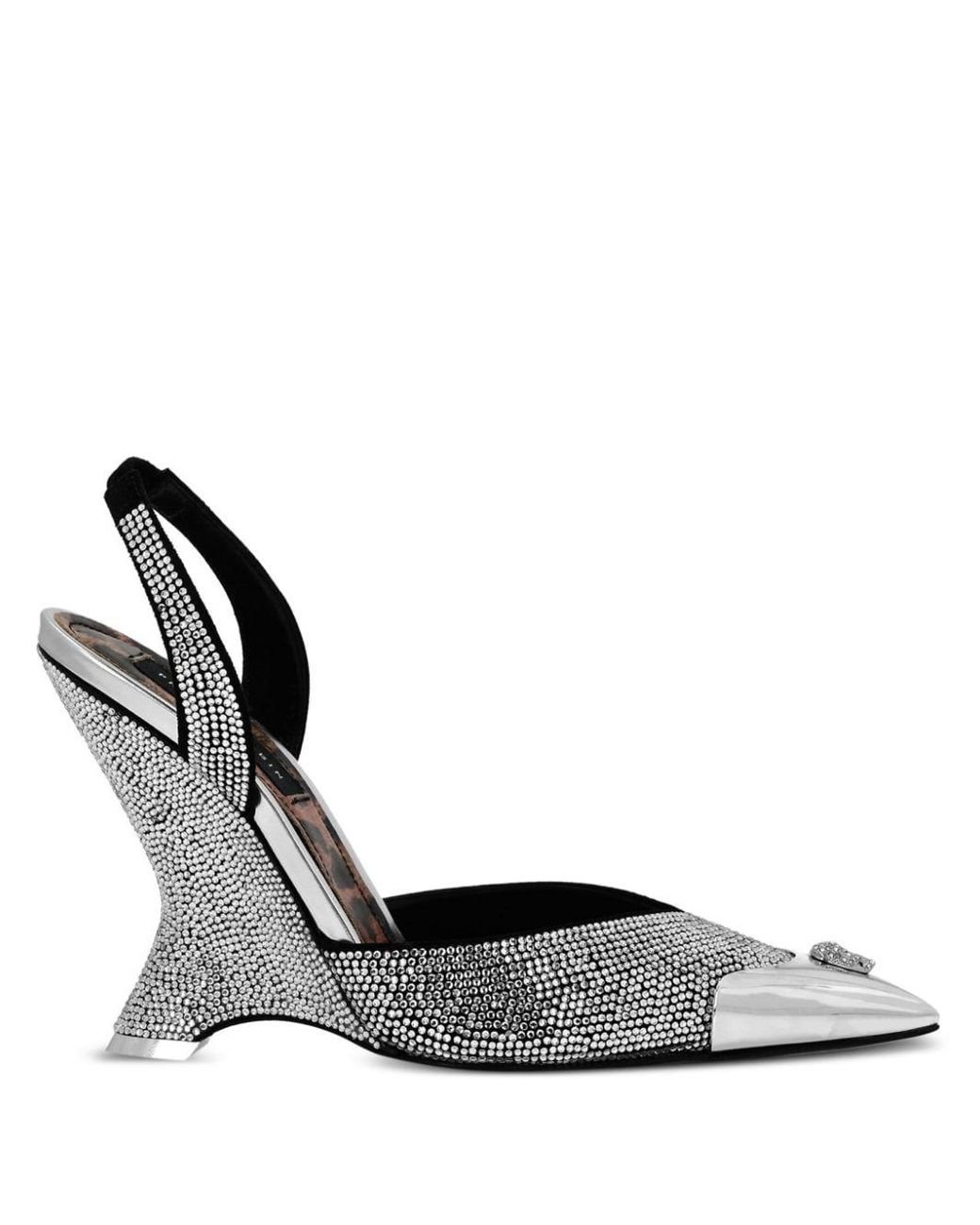 Rhinestone slingback best sale shoes