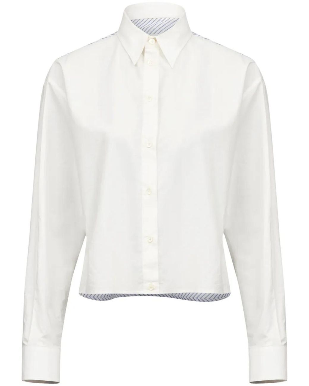 MM6 by Maison Margiela White Effortless Elegance Mini Shirt