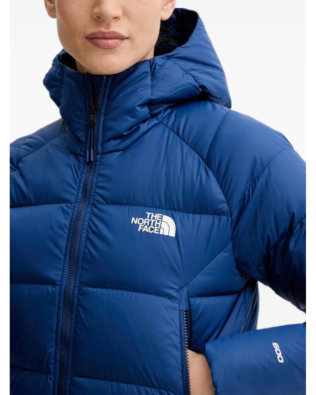 The North Face Blue Hyalite Quilted Hooded Puffer Jacket