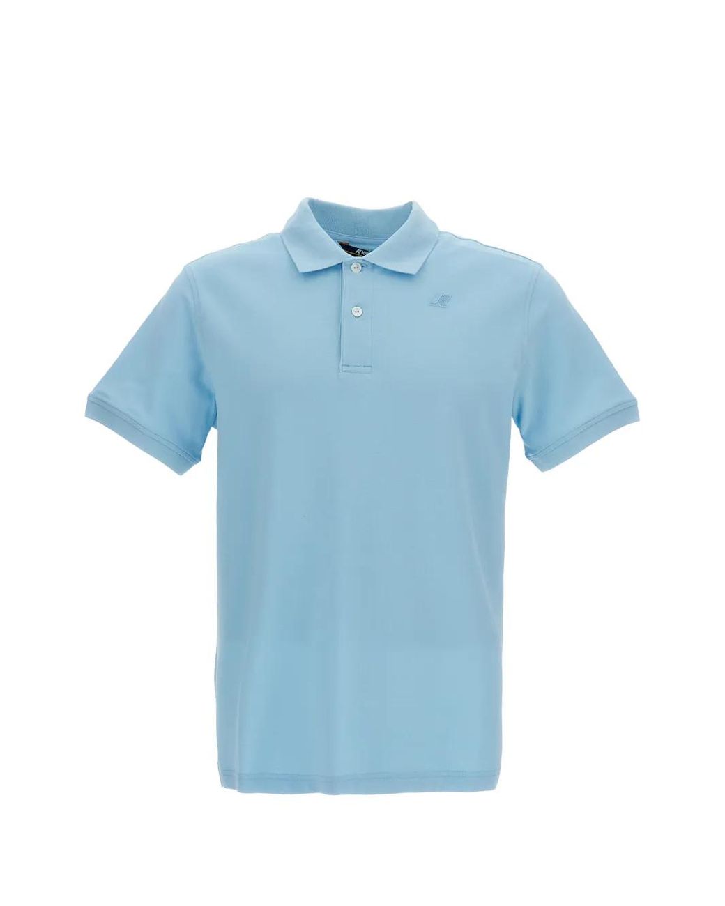 K-Way Blue Amedee Logo-Patch Polo Shirt for men