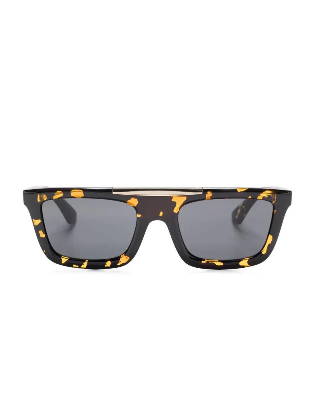 Burberry Gray Rectangle-Frame Sunglasses for men