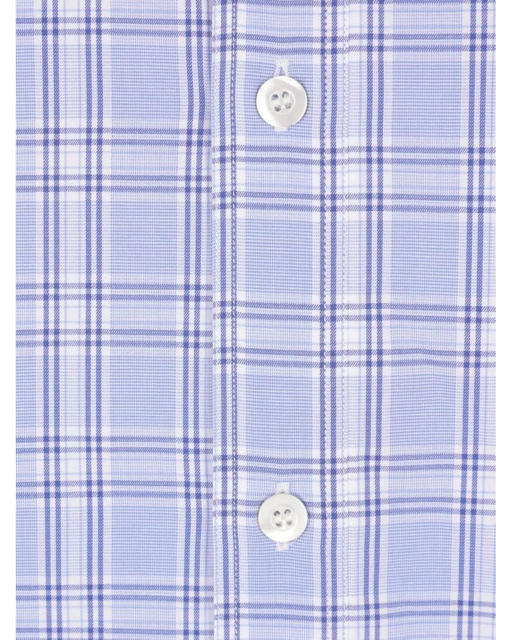 Junya Watanabe Blue Checked Quilted Shirt for men