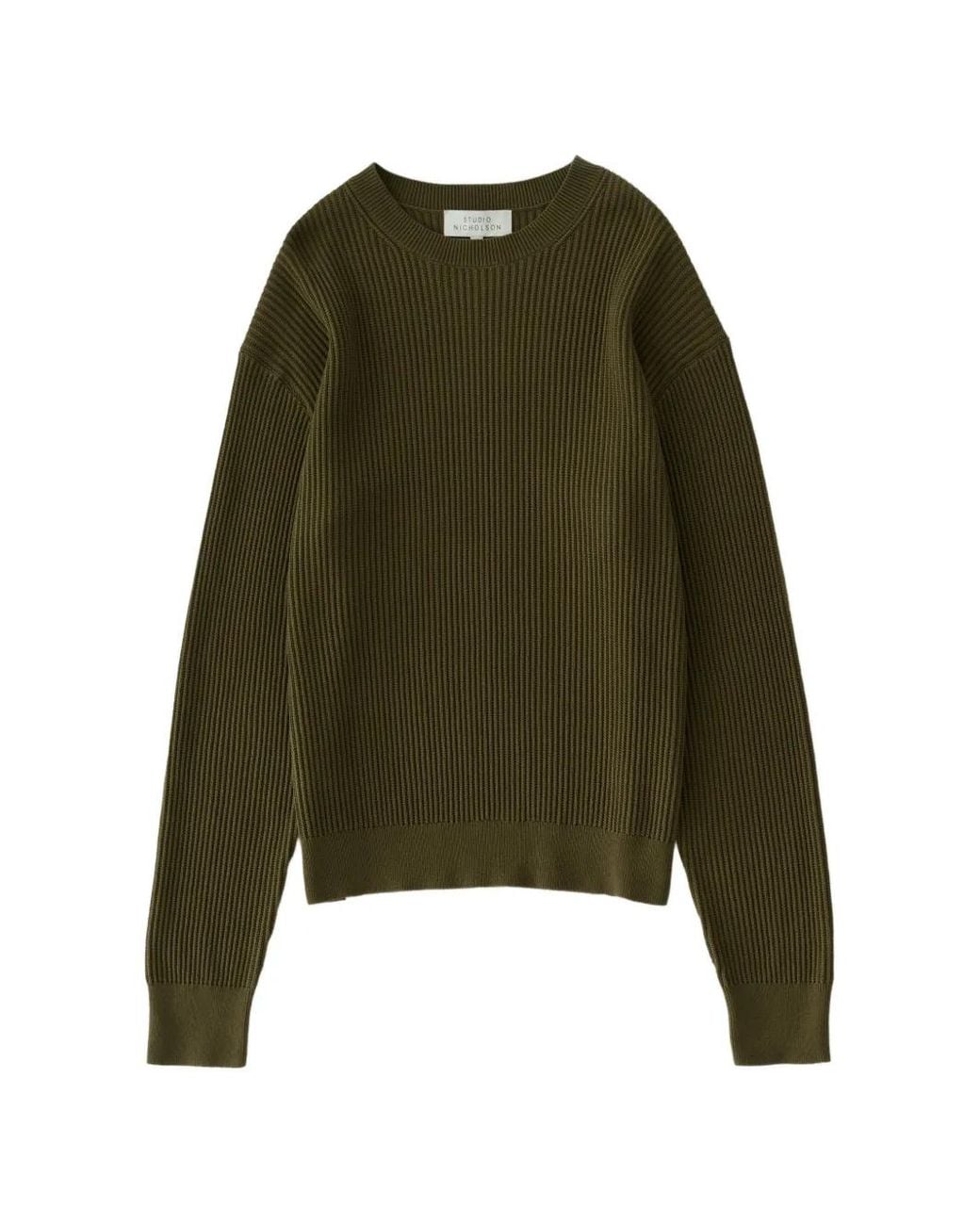 Pull Arda En Maille Côtelée Studio Nicholson pour homme en coloris Green