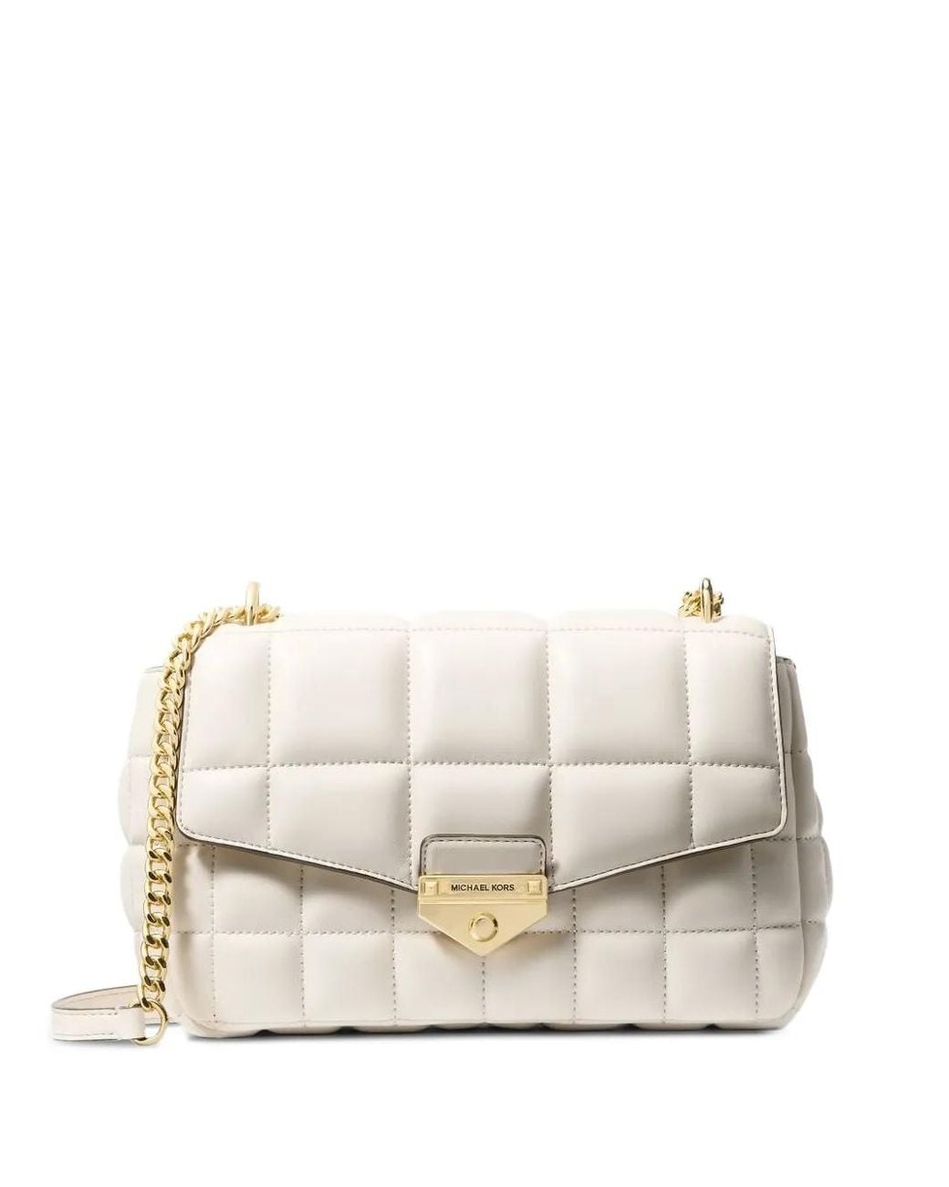 Michael Kors Natural Soho Large Quilted Shoulder Bag