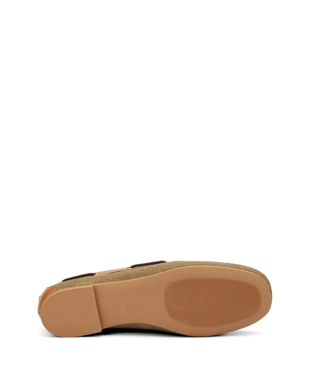 Frau White Bi-Material Flat Panelled Boat Loafers