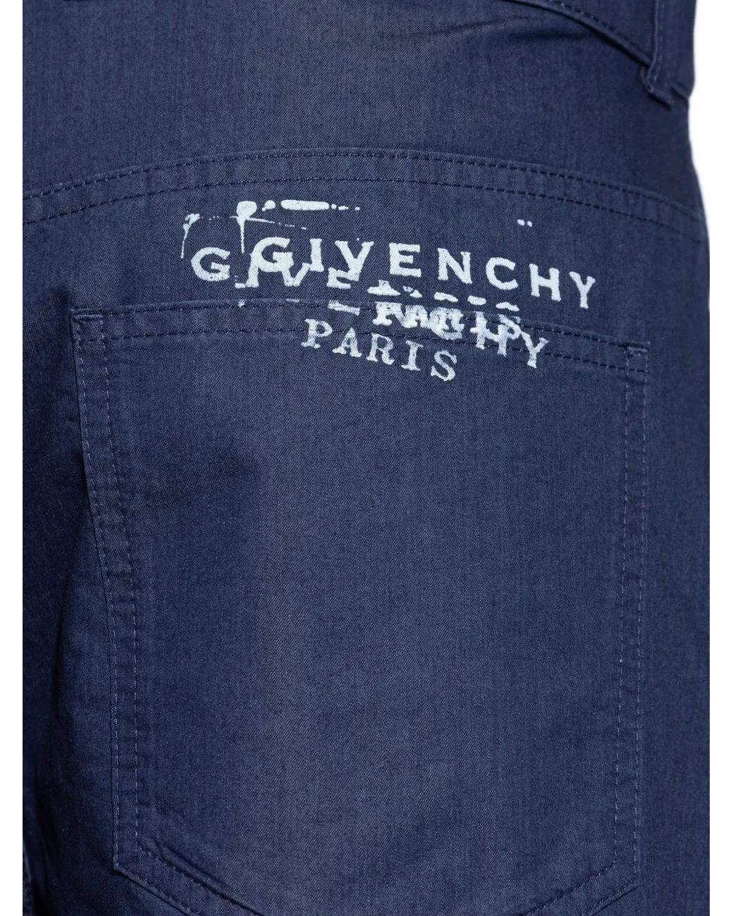 Bermudas Con Logo Givenchy de hombre de color Blue