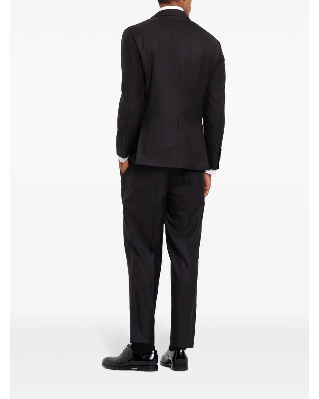 Brunello Cucinelli Black Wool-silk 2-piece Tuxedo for men