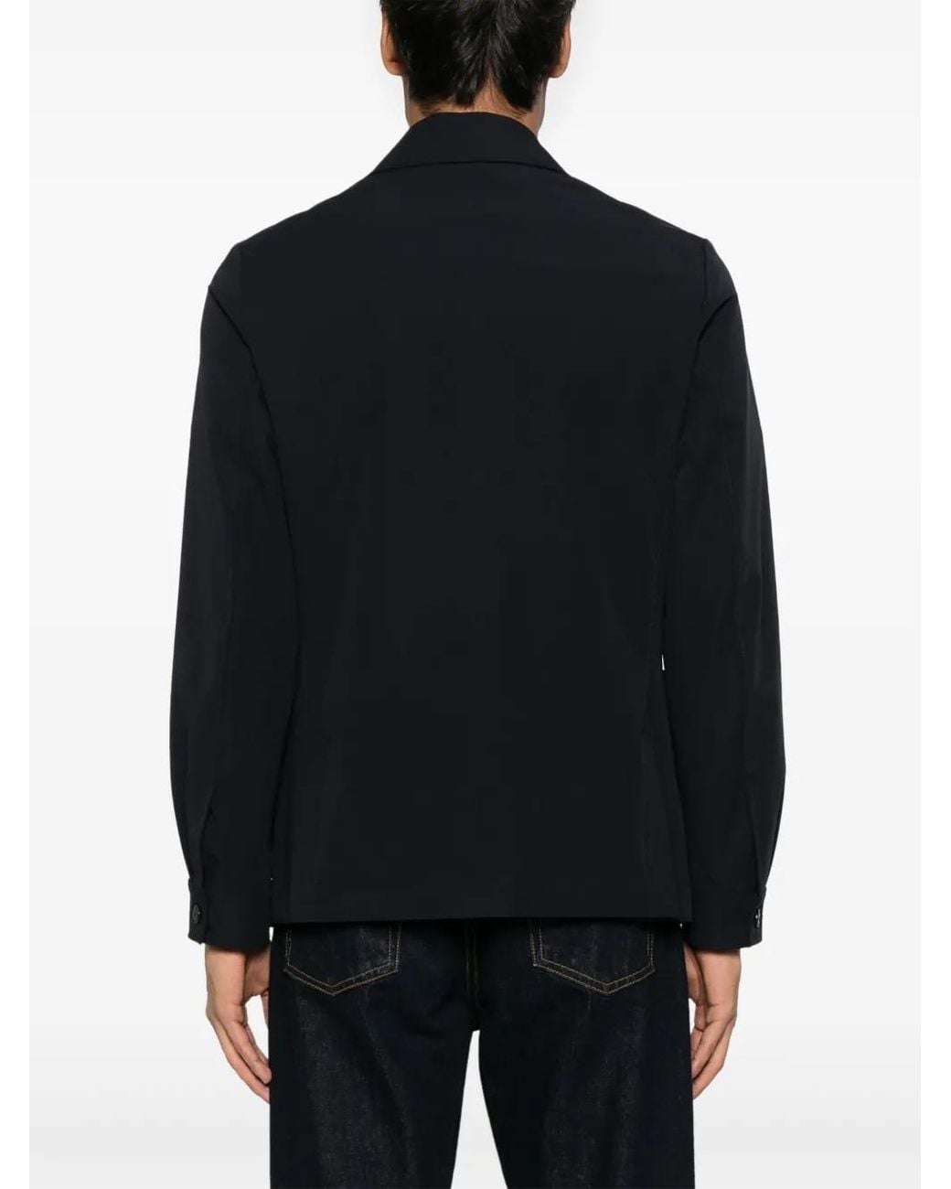 Fedeli Black Shirt Jacket for men