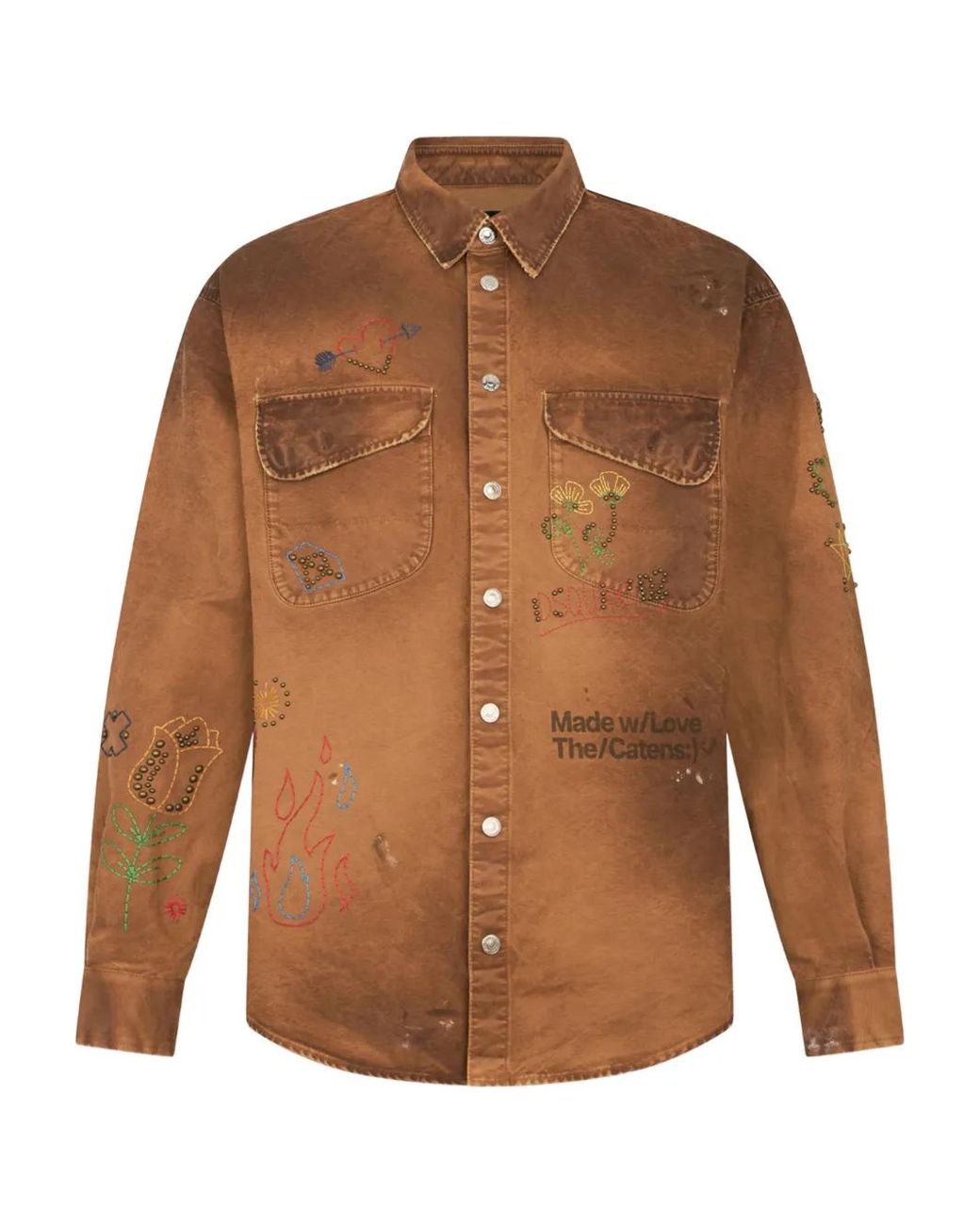 DSquared² Overhemd Met Print in het Brown voor heren