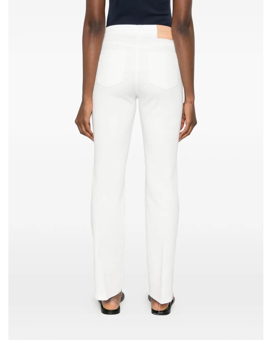 Gant Jeans Met Logopatch in het White