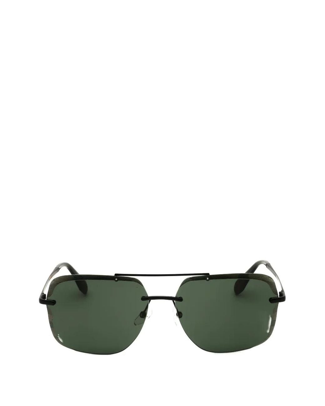 Adidas Green Or0017 Rectangle-Frame Sunglasses for men