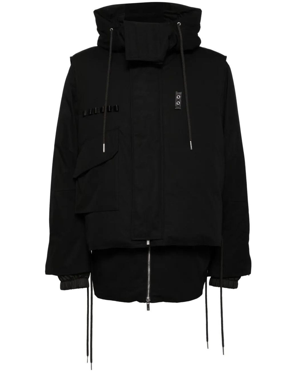 Helmut Lang Black Arctic Double Puffer Jacket for men
