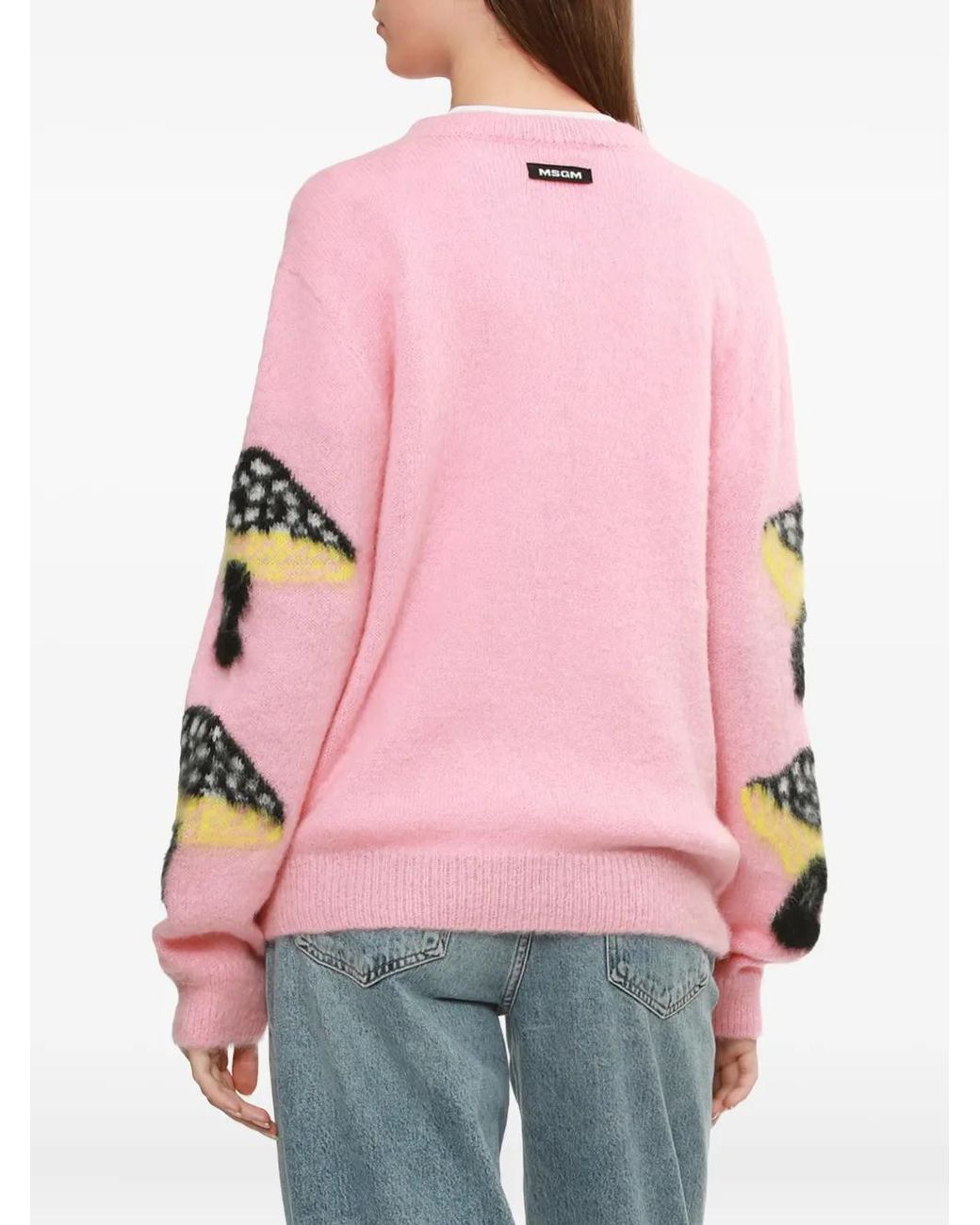 Jersey Con Champiñones Estampados MSGM de color Pink