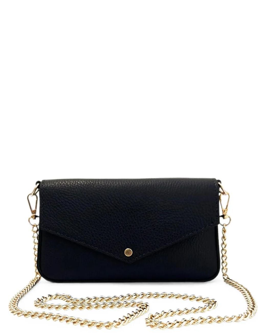 Apatchy London Black Munro Leather Clutch Bag