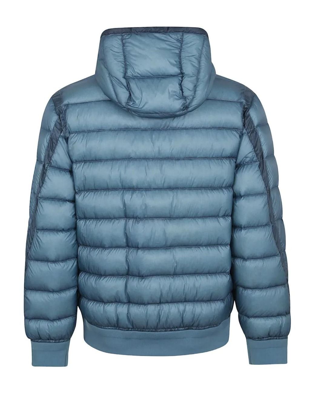 C P Company Blue Matte Finish D. D. Shell Down Jacket for men