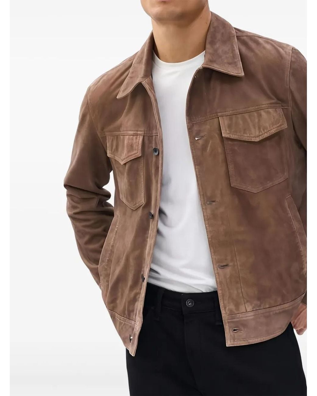 Rag & Bone Brown Suede Jacket for men