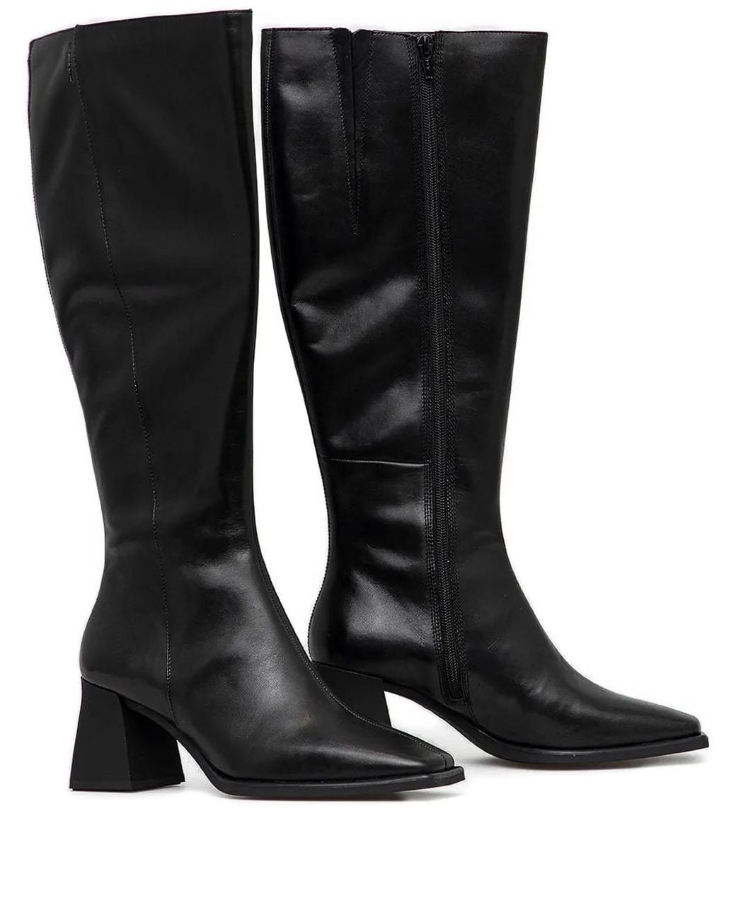 Vagabond Black 70Mm Hedda Knee-High Boots