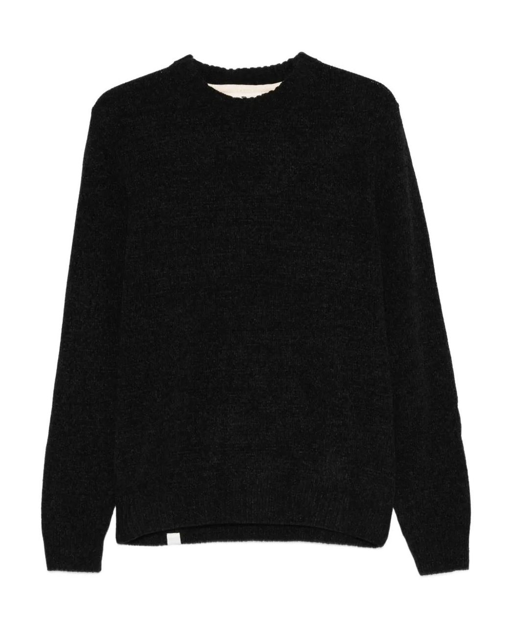 Anerkjendt Black Crew-Neck Long-Sleeve Sweatshirt for men