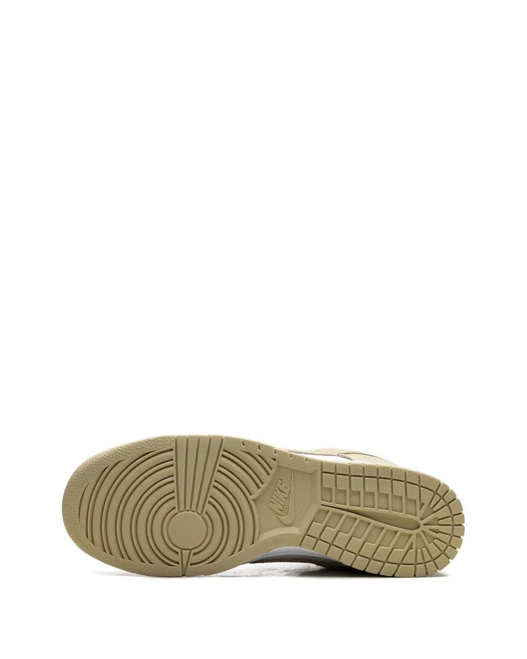 Nike White Dunk Low Retro Se Leather/Suede Sneakers for men