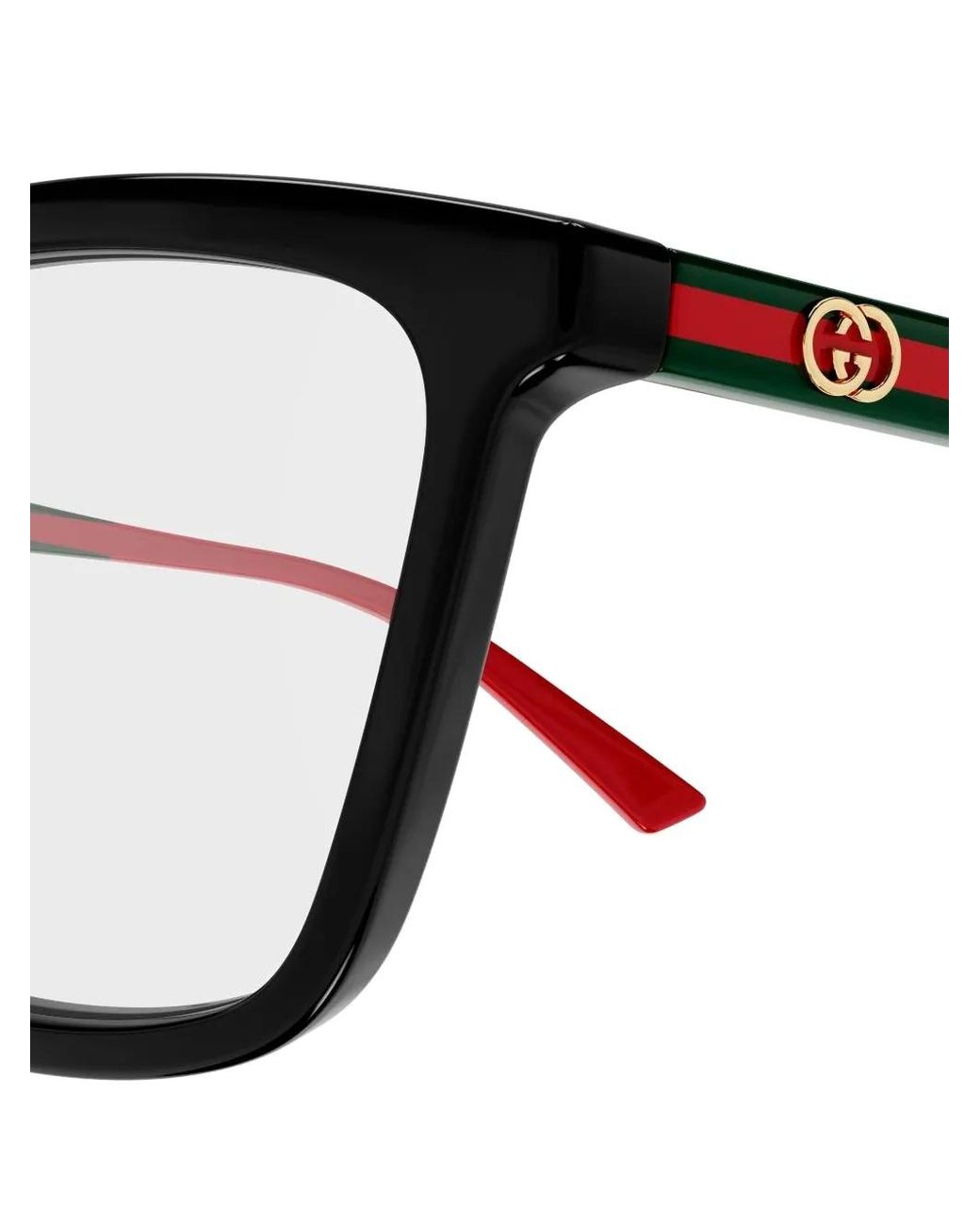 Gucci Black Stripe Cat-Eye Glasses