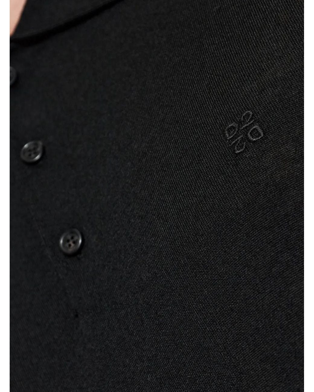 DSquared² Black Button-Down Polo-Collar Sweater for men
