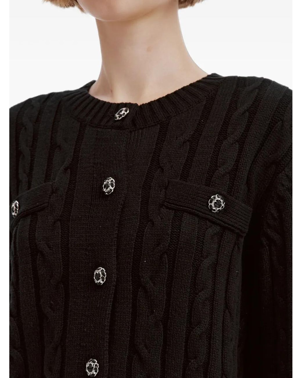 B+ AB Button-Up Vest in het Black