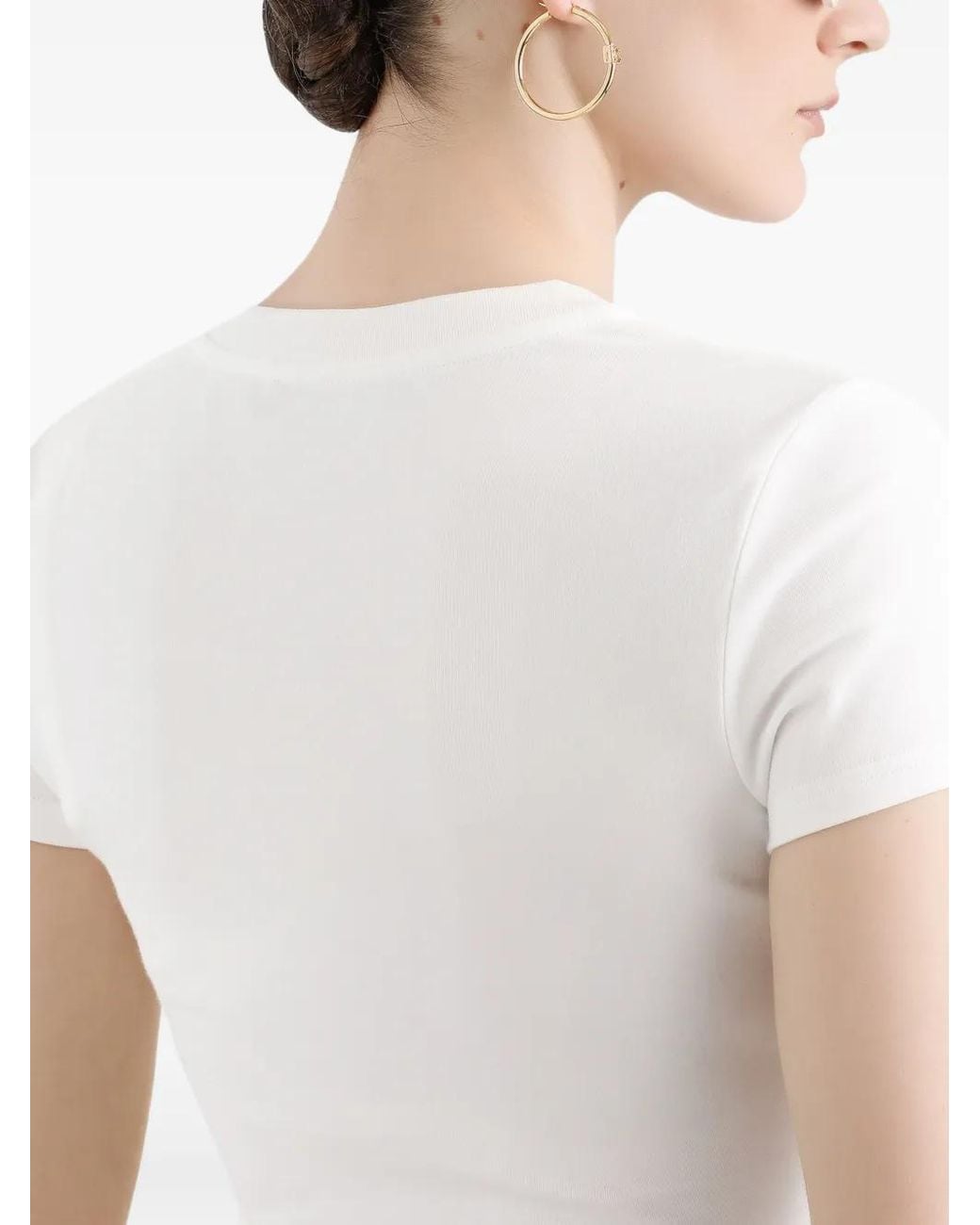Dolce & Gabbana White Short-Sleeved T-Shirt With Dg Logo