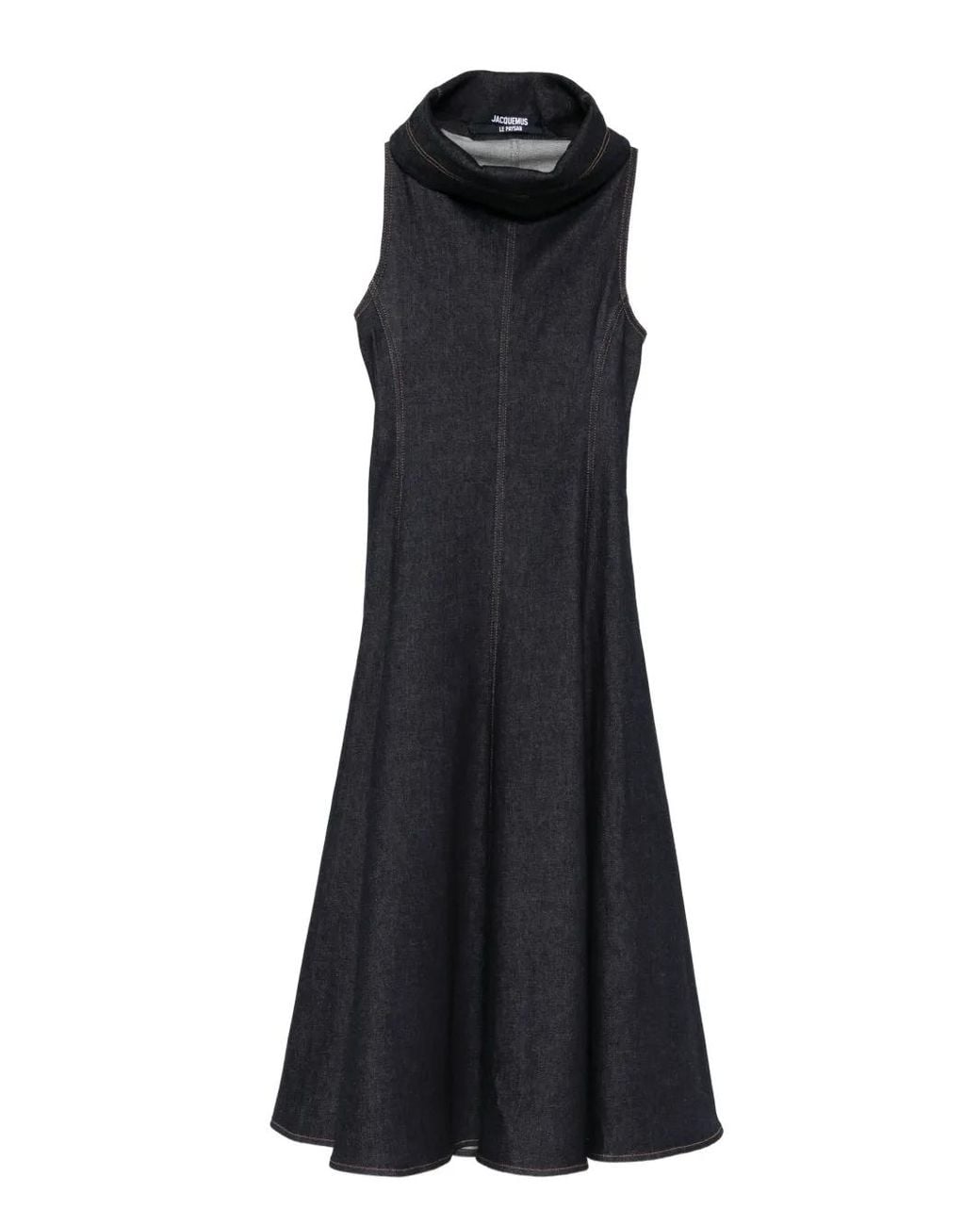 Jacquemus Mouwloos Een Lijnjurk in het Black