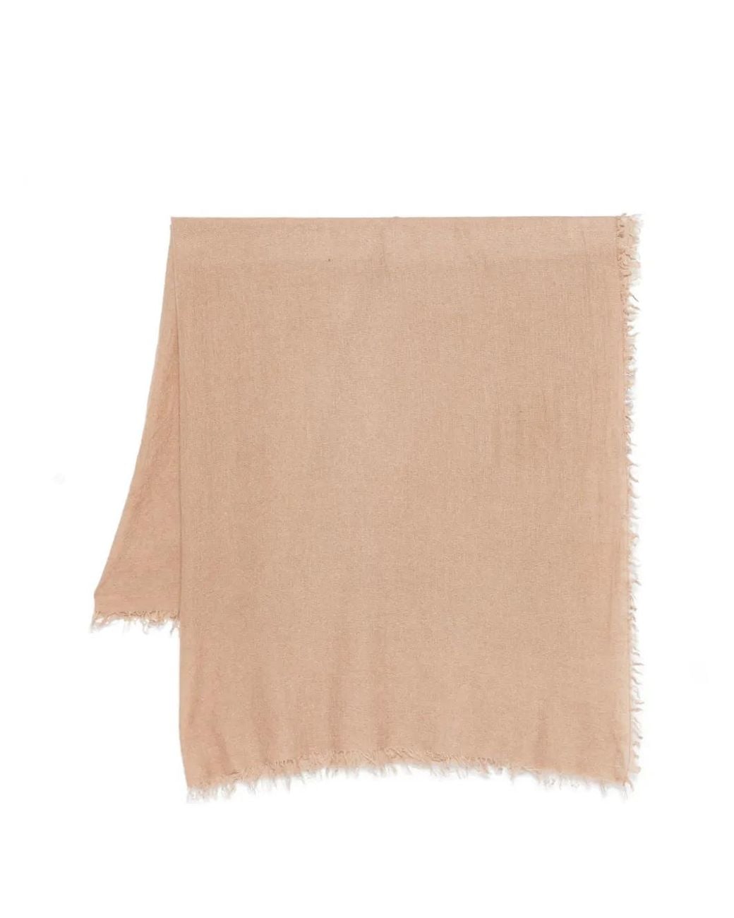 Faliero Sarti Natural New Chris Frayed Scarf