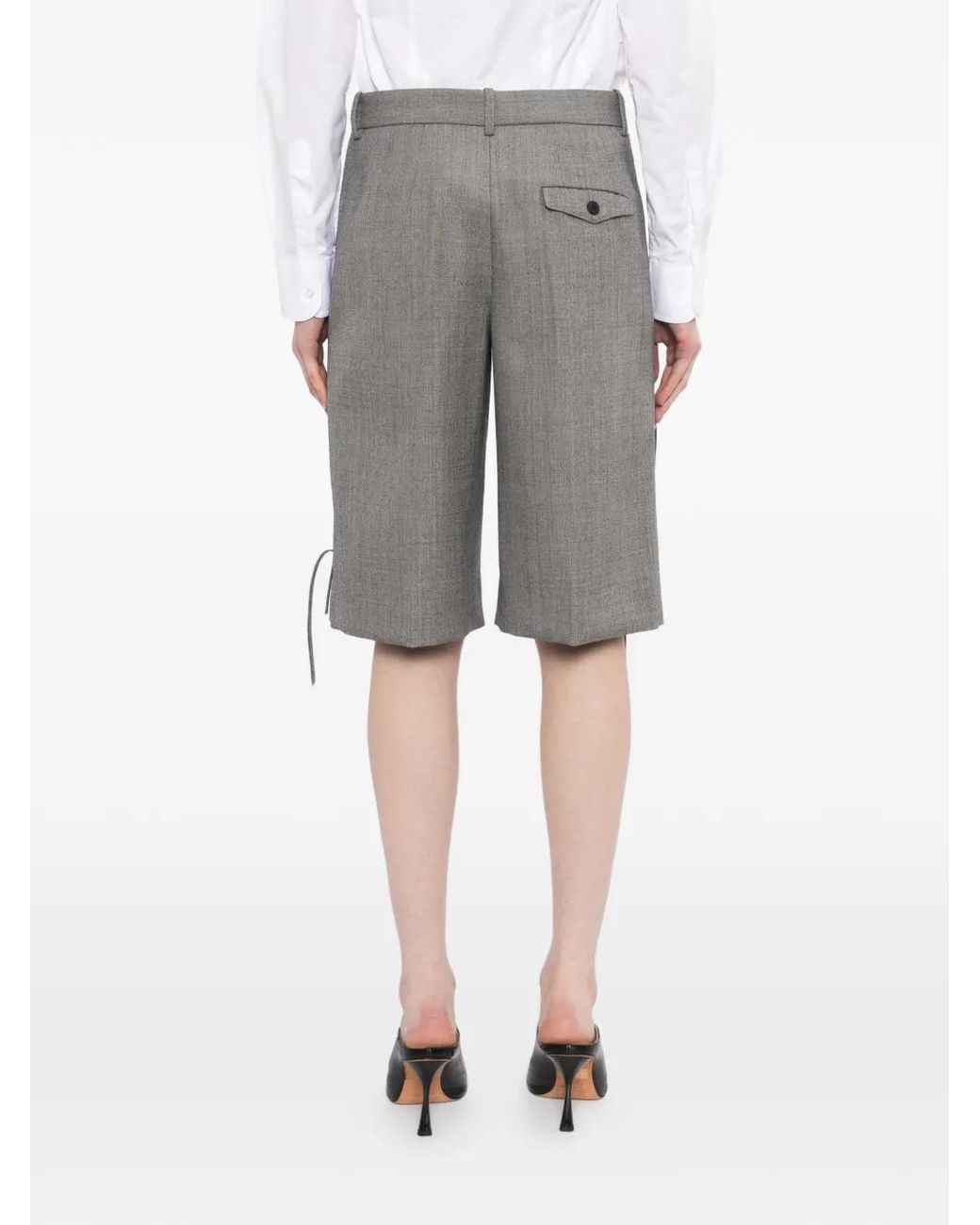 JNBY Gray Tassel Details Shorts
