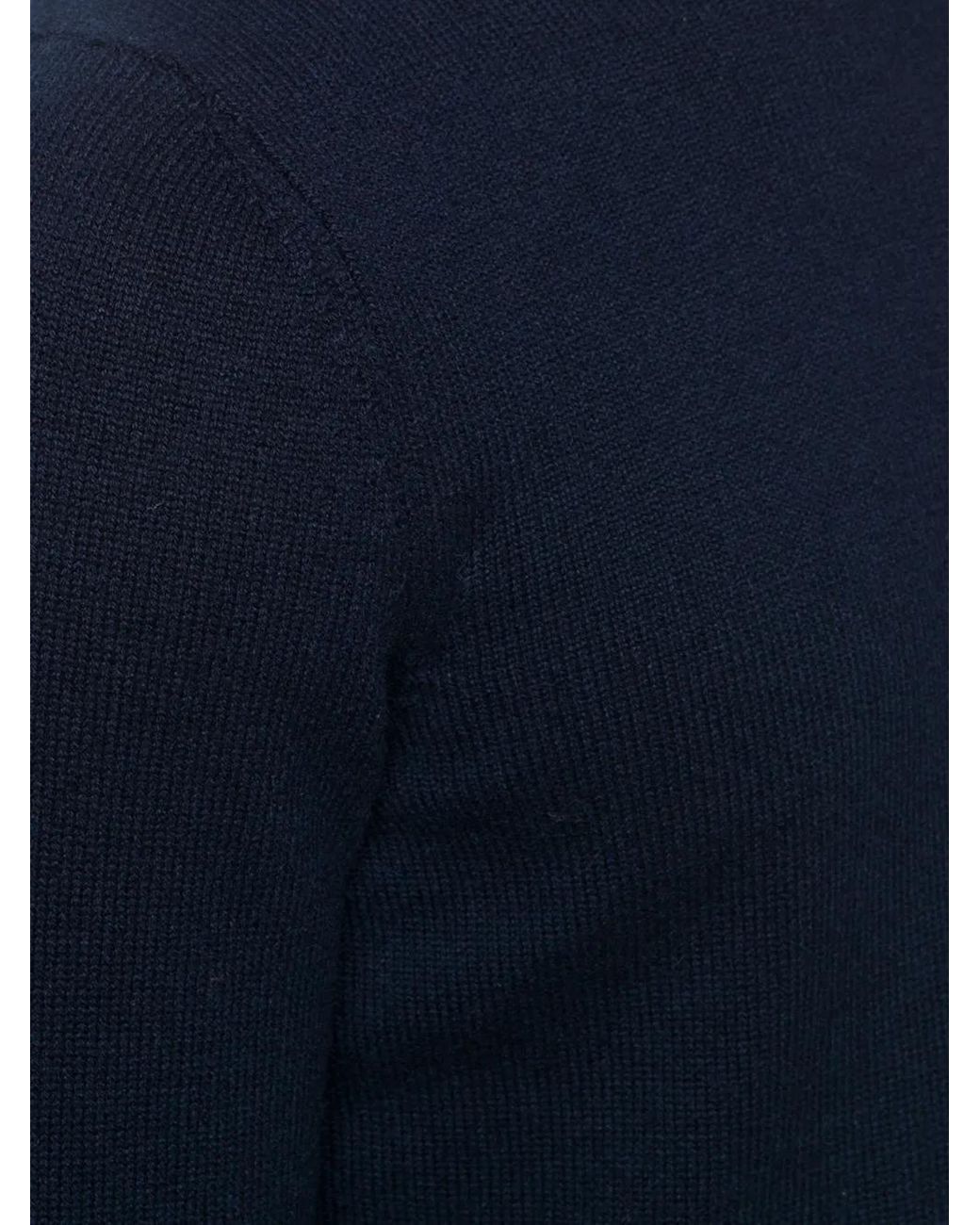 Drumohr Blue Crew-Neck Cashmere Sweater for men