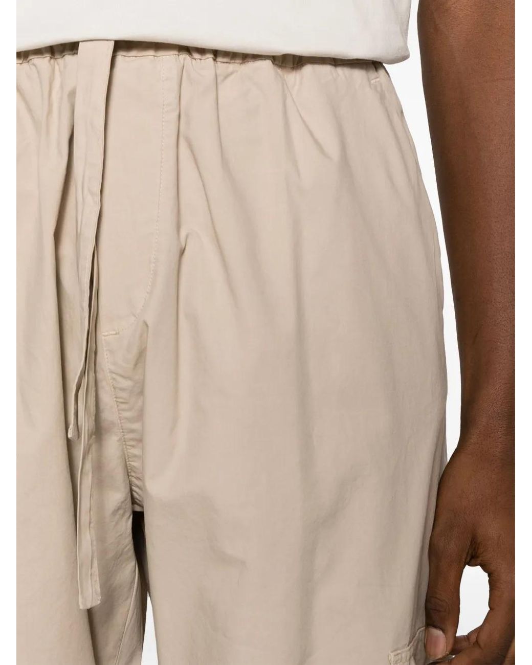 MSGM Natural Cargo Pants Clothing for men