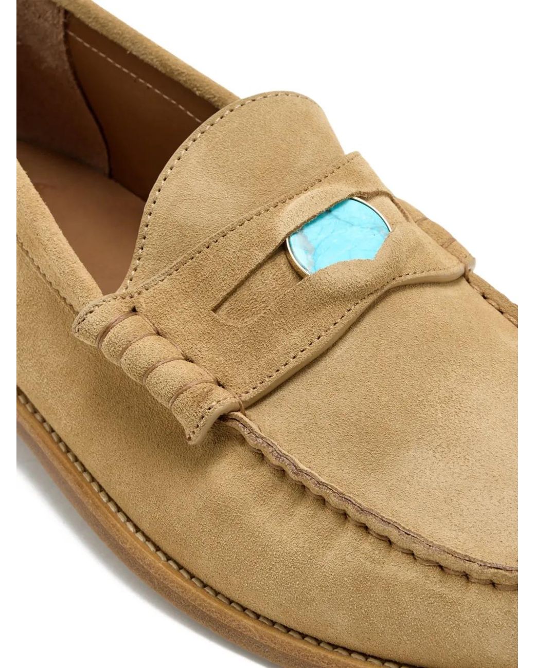 Blu Scarpa Brown Stone Loafers for men