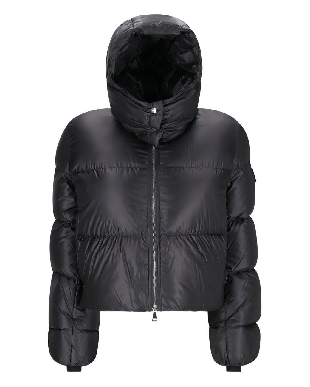 Add Detachable-Hood Down Jacket in Black | Lyst UK