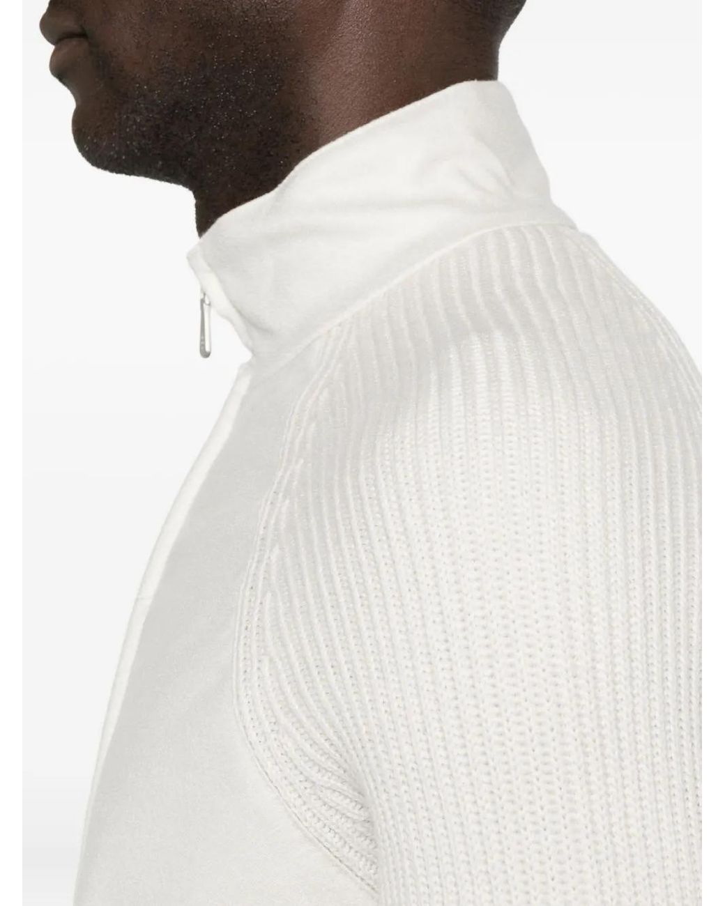 Chaqueta Bómber Con Paneles Eleventy de hombre de color White