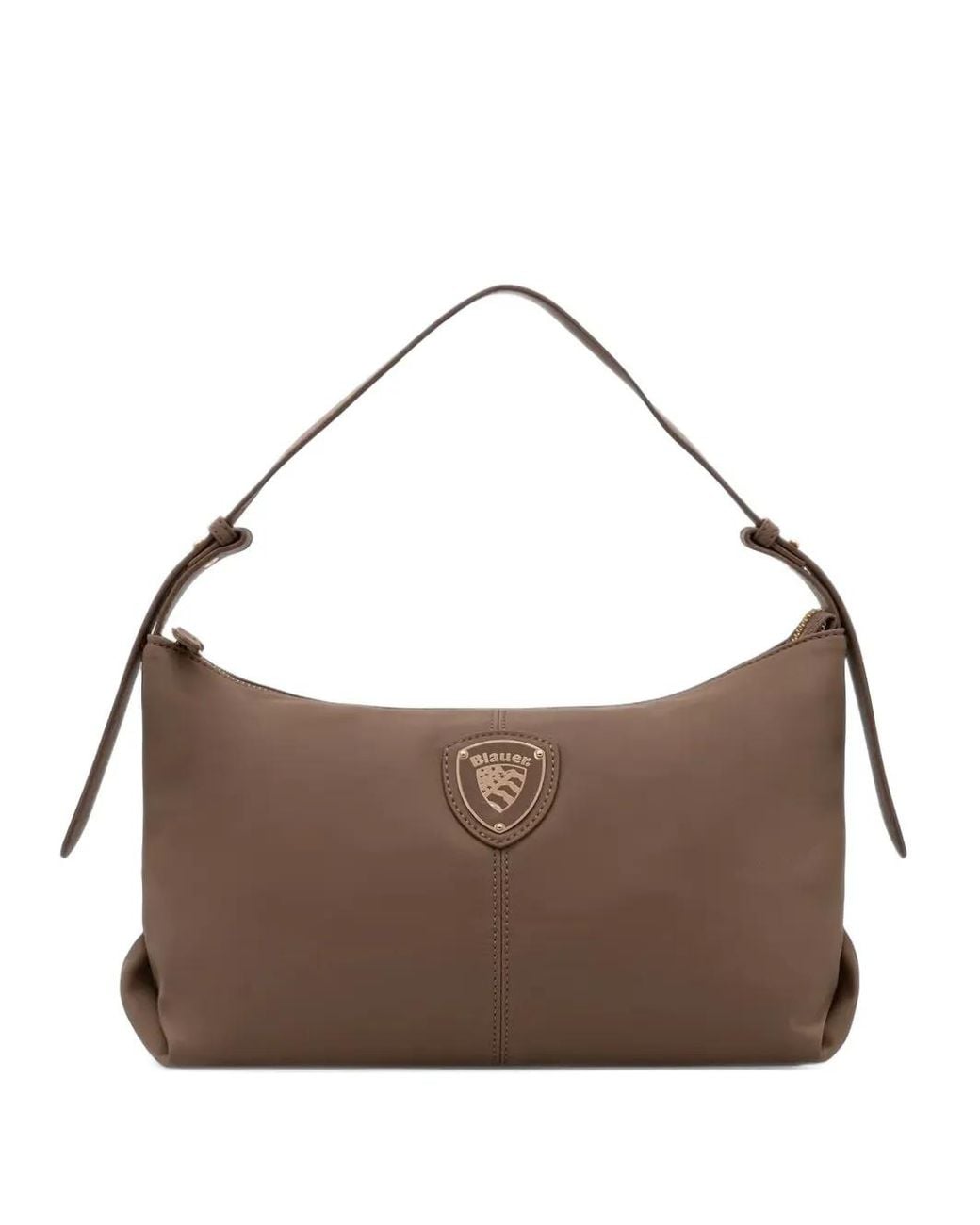 Blauer Brown Logo-Plaque Shoulder Bag
