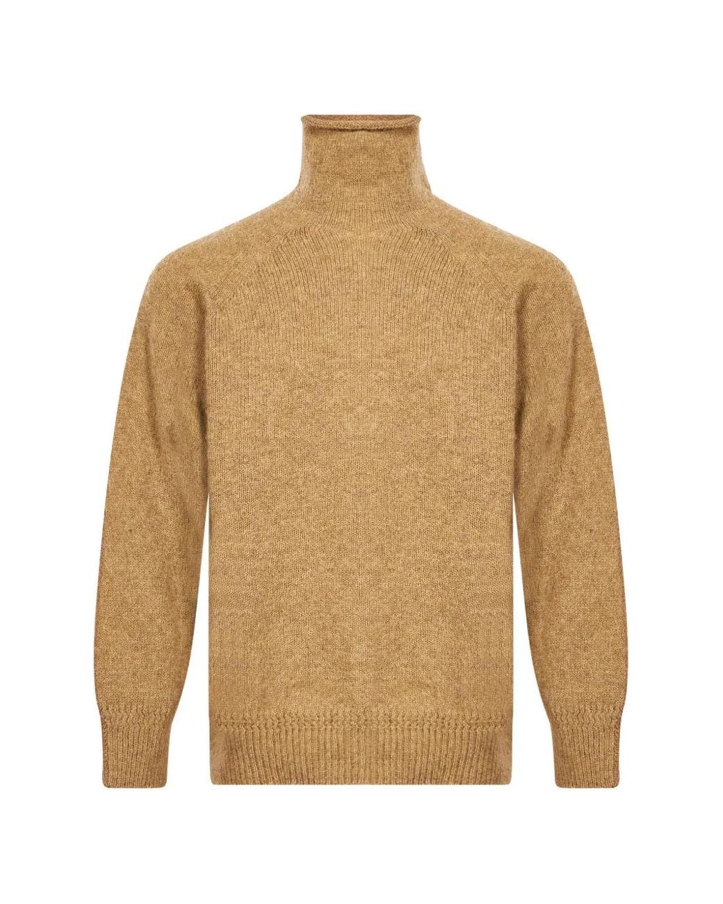 YMC Natural Pull À Col Roulé Bea À Manches Raglan for men
