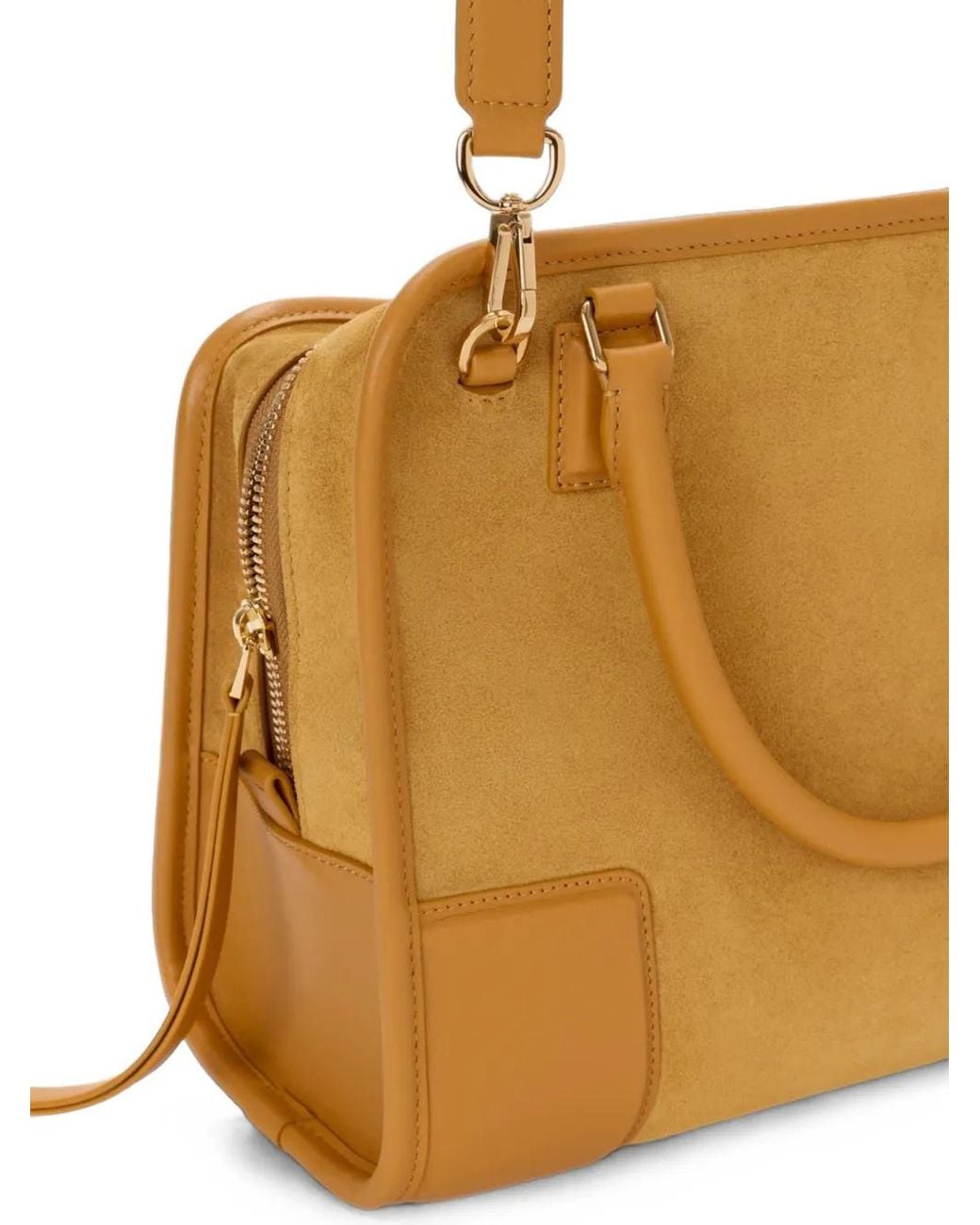 Loewe Orange Medium Amazona 180 Suede Tote Bag