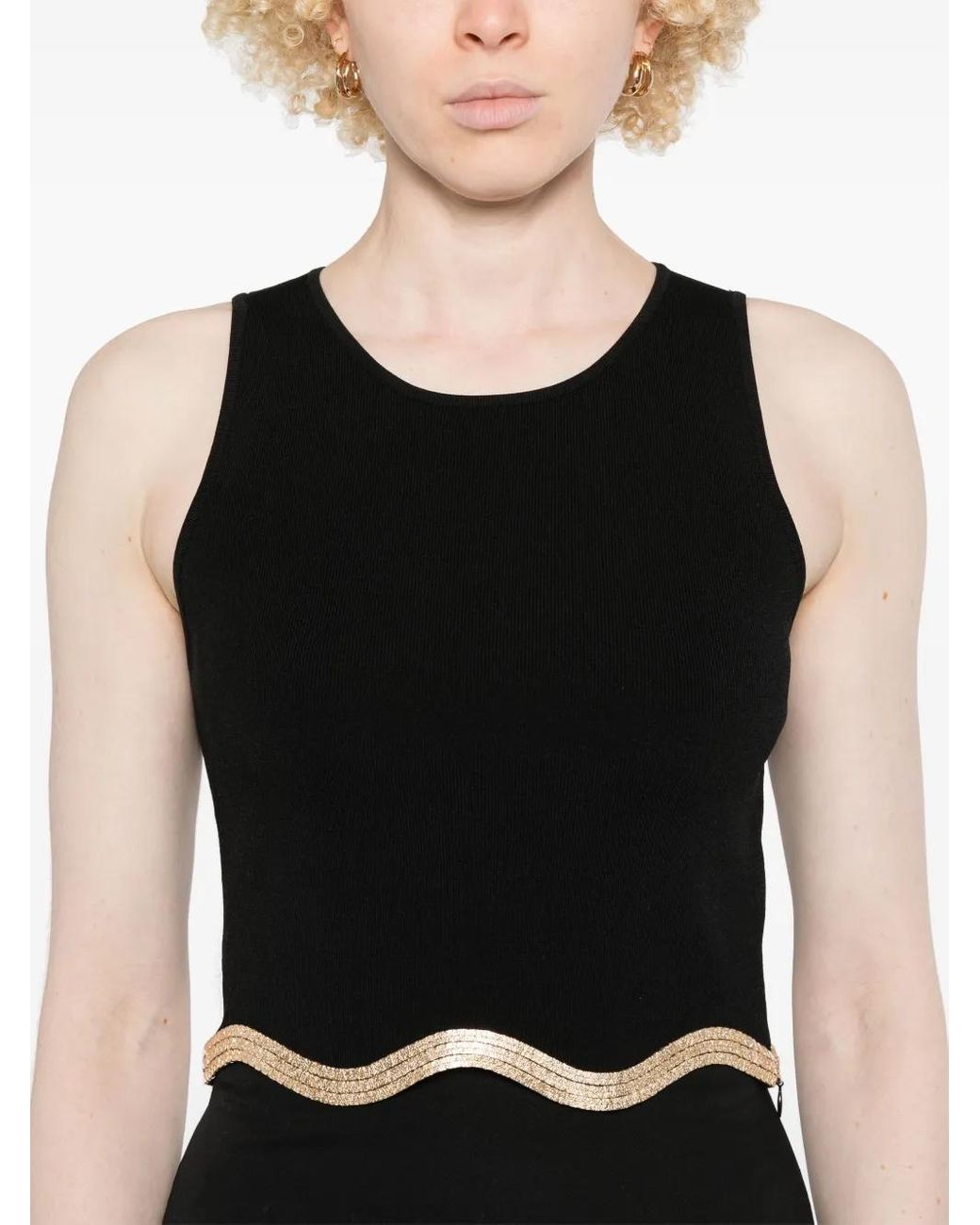 ＊人気＊ SANDRO  スパンコール クロップド ジャケット Sandro スパンコール クロップドトップ ブラック | Lyst