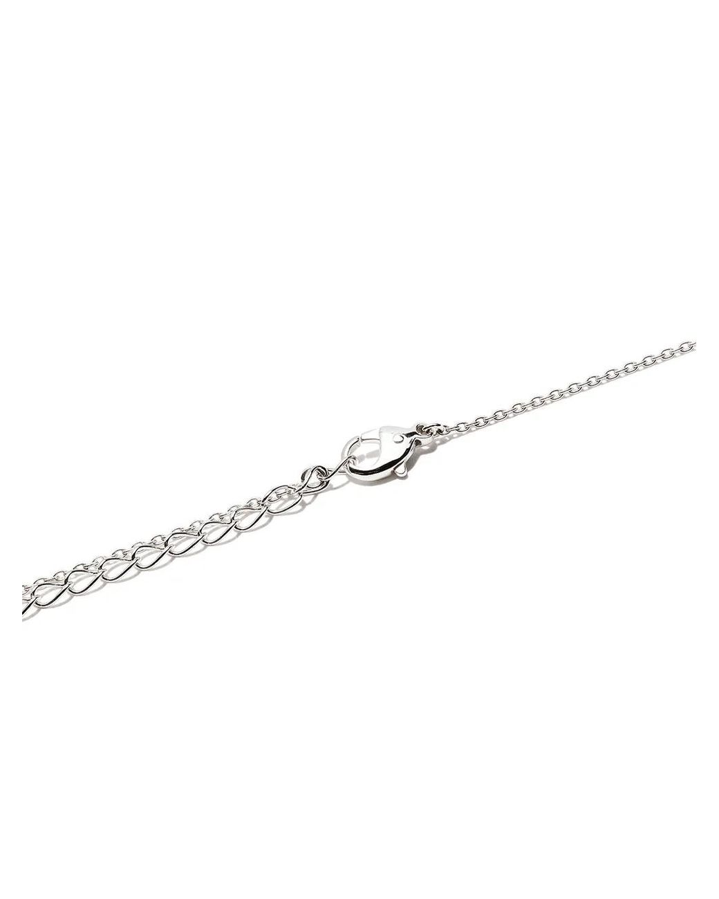 Tasaki Multicolor 18kt White Gold Diamond Danger Fang Necklace